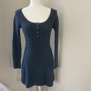 Abercrombie Kids Navy Long Sleeve Dress
